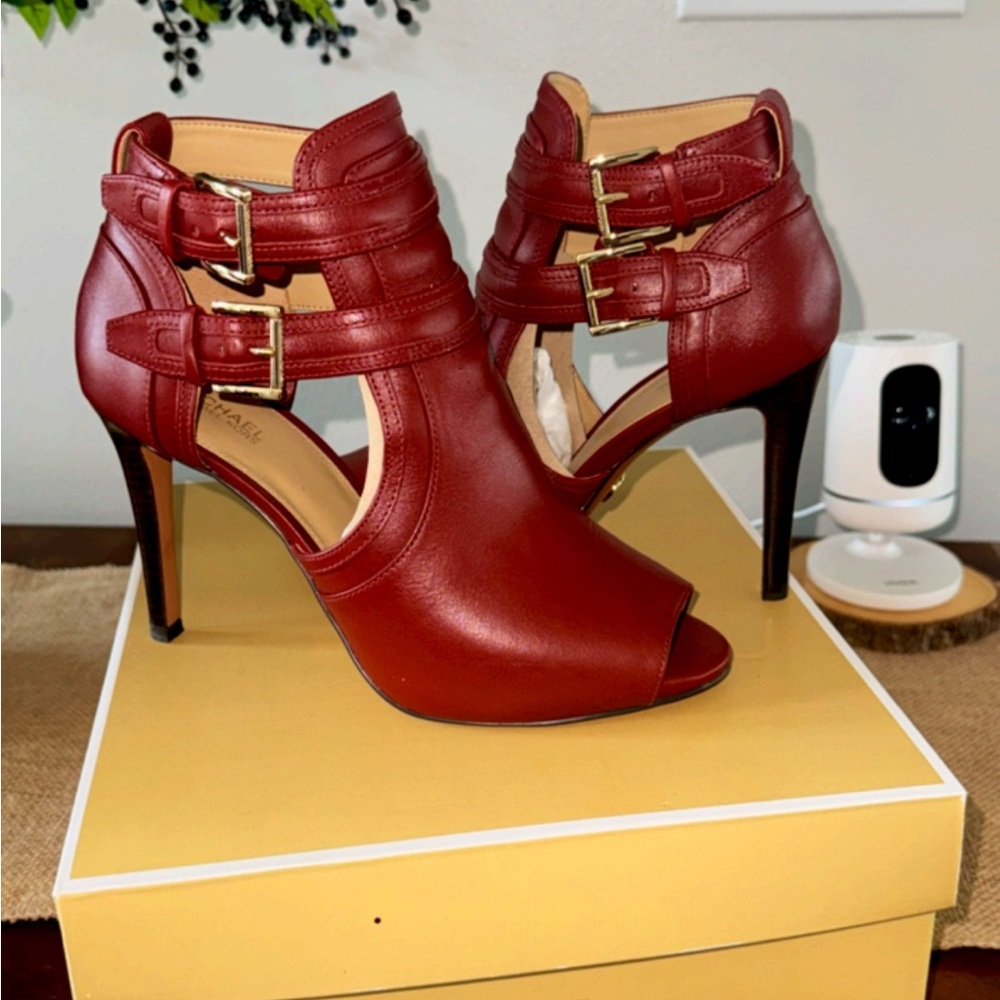 Michael Kors Women's Red Heeled Boots